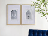 Set of 2 Fake Pencil Architectual Wall Art, Wall Decor Accent, 24" x 32" W2078130277