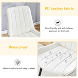 Extended Seat Cushion PU Dining Chair Set - Four Pieces.Smooth line design.Can integrate well into W1151P245711