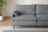 Deep 3-Seater Cloud Couch with 2 Armrest Pillows and 2 Toss Pillows, Love Seat for Living Room W3191P278035