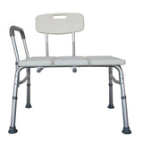 ZNTS Medical Bathroom Safety Shower Tub Aluminium Alloy Bath Chair Transfer Bench with Wide Seat & Padded 48856399