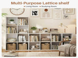8 Cube Storage Organizer, Open Corner Bookshelf with Removable Back Panels for Living Room Bedroom 37605659