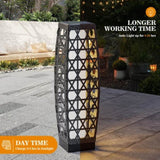 ZNTS Solar Powered Outdoor Floor Lamp,Outdoor Solar Lanterns,Waterproof Weather Resistant Patio Light for 21089682