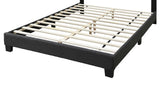 1pc Queen Size Bed Charcoal Wool Fabric Channel Tufting w LED Full Upholstered Bedframe Bedroom Bed B011P238968