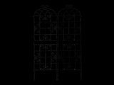 4 Pack Metal Garden Trellis 86.7" x 19.7" Rustproof Trellis for Climbing Plants Outdoor Flower 53121486