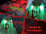 4.3ft Halloweenations Outdoor Life Size Animatronics Ghost with Trident, Sound-Actived Party 86483055