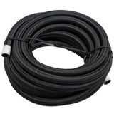 ZNTS 20 ft Black Nylon Stainless Steel Braided Fuel Line + 6AN Hose End Adaptor 06386648