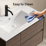 30 inch Bathroom Vessel Sink, Ceramic Bathroom Vanity Sink Top with Overflow, Convenient for Storing W3402P324603