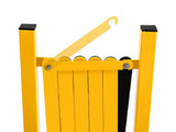 Metal Expandable Barricade, 23 Feet Retractable Fence Outdoor, Mobile Safety Barrier Gate, Easily 15839217