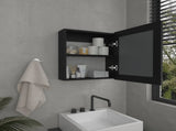 Luma Medicine Cabinet with Mirror Door 20.5" High Cabinet Organizer with Two interior Shelves for B200P235864