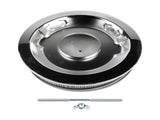 14" x 3" 14 Full Finned Aluminum Round Air Cleaner Air Filter Kit Polished with a Recessed Base and 28755144