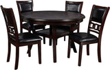 ZNTS 5-Piece Dining Set, Ebony B046P147186