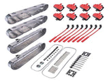 Polished Valve Covers with Lgnition Coils and Wires Fit for Chevrolet GM LS1 LS2 LS3 Clearance for 01724899