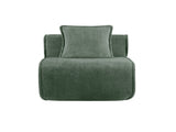 Armless Sofa Velvet-Green W3041P386600