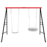 ZNTS Swing Stand Frame,Swing Set Frame for Both Kids and Adults,500 Lbs Heavy-Duty Metal A-Frame Backyard 88815579