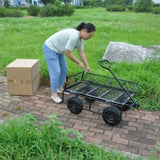 Wagon Cart Garden cart trucks make it easier to transport firewood TC1840BKG W22755691