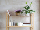 64 in Freestanding Over-the-Toilet Shelf Unit, Bamboo 41567200