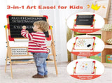 3-in-1 Kids Wooden Art Easel 85726945