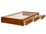 Orisfur. Twin Size Platform Storage Bed with 3 Drawers WF193634AAL