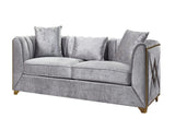 Velencia Modern Style Sofa made with wood in Silver B009139136