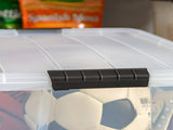 60 Qt. Plastic Storage Bins with Lids, Stackable Storage Containers, Totes, 4 Pack 88593159