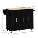 Kitchen Cart/Storage cabinet -Black 71303734