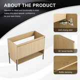 36" Freestanding Bathroom Vanity & 2 Soft-Close Cabinet Doors -Excluding Sink W1972P199461