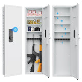 53" Fingerprint Touch Panel In-Wall Safe,Hidden Wall Gun Safe for Rifles with Adjustable W1779P207551