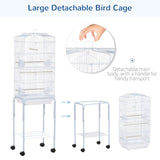Bird Cage Starter Kit with Detachable Rolling Stand 72342908