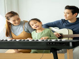 GEP-109 61 Key Lighting Keyboard with Piano Stand, Piano Bench, Built In 10694817