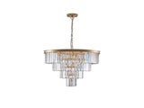 (Same as W1340P188544/L5007-600-G) 24" Contemporary Crystal Moderns Crystal Ceiling W1340P189318