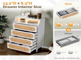 () 4-Drawer Dresser with Rattan-Finish Fronts and RGB Lighting Particleboard 81878856