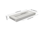 42'' Bathroom Solid surface Basin, Matte White Color T3785P491213