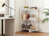 White 3-Tier Wooden Bookshelf, Engineered Board 66LBS Per Shelf Anti-Toppling Kit Included 65167441