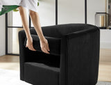 Swivel Accent Chair 360&deg Comfy Recliner Corduroy Arm Chair Single Sofa with Ottoman for Living Room W2582P179931