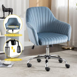 ZNTS Accent chair Modern home office leisure chair with adjustable velvet height and adjustable W1521108560