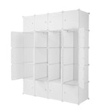 ZNTS 20 Cube Organizer Stackable Plastic Cube Storage Shelves Design Multifunctional Modular Closet 09173751