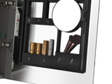 40 x 30 inch LED Lighted Bathroom Medicine Cabinet with Mirror, Sockets, Dimmable, Anti-Fog W2287P336340