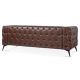 84.06Inch Width Traditional Square Arm removable cushion 3 seater Sofa W68041370