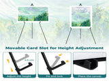 6 Pack Metal Tripod Display Easels with Carry Bags, Adjustable Height Art Easel Stands for Wedding 65676190