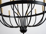 15-Light Chandelier Industrial Iron Candle Chandelier Modern Suspended Farmhouse Pendant Light W5008P479818
