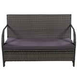 U_STYLE Versatile outdoor loveseat that converts to four seats and a table, suitable for gardens and WF321803AAE