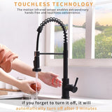 Touchless Kitchen Faucet,Hands Free Automatic Smart Kitchen Faucet Black Smart Kitchen Faucet W1932P156238