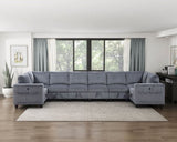 Modern Living Room Furniture Dark Gray Armless Chair with Storage Corduroy Fabric Upholstery 1pc B011P206268