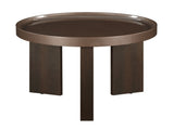Lakita Dark Blond High Gloss & Smoked Oak End Table B2726P442584