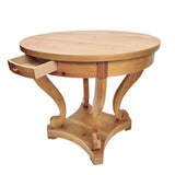 Curved Legs Farmhouse Style Small Size Round Dining Table End Table Side Table Coffee Table for W1435P228915