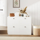 Shoe Cabinet,Hidden Slim Narrow Shoe Rack Cabinet with 4 Drawers for Entryway, W2386P308739
