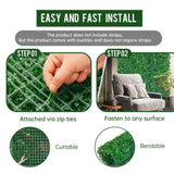 12 pieces of 24 "x 16" artificial boxwood boards, grass wall panels, boxwood fence panels, UV 79050192