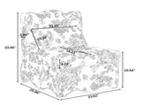 Flannel single dining chair with soft seat cushion and backrest, no armrests, matching pillow can be W487P221665