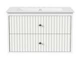 24'' Bathroom with Sink Set, Floating Bathroom Storage Cabinet with Doors and Drawers, Modern 40241163