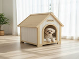 Modern Indoor Wooden Dog House with EVA Cushion Solid Cedar Pet House for Small Dogs & Cats W3799P381058